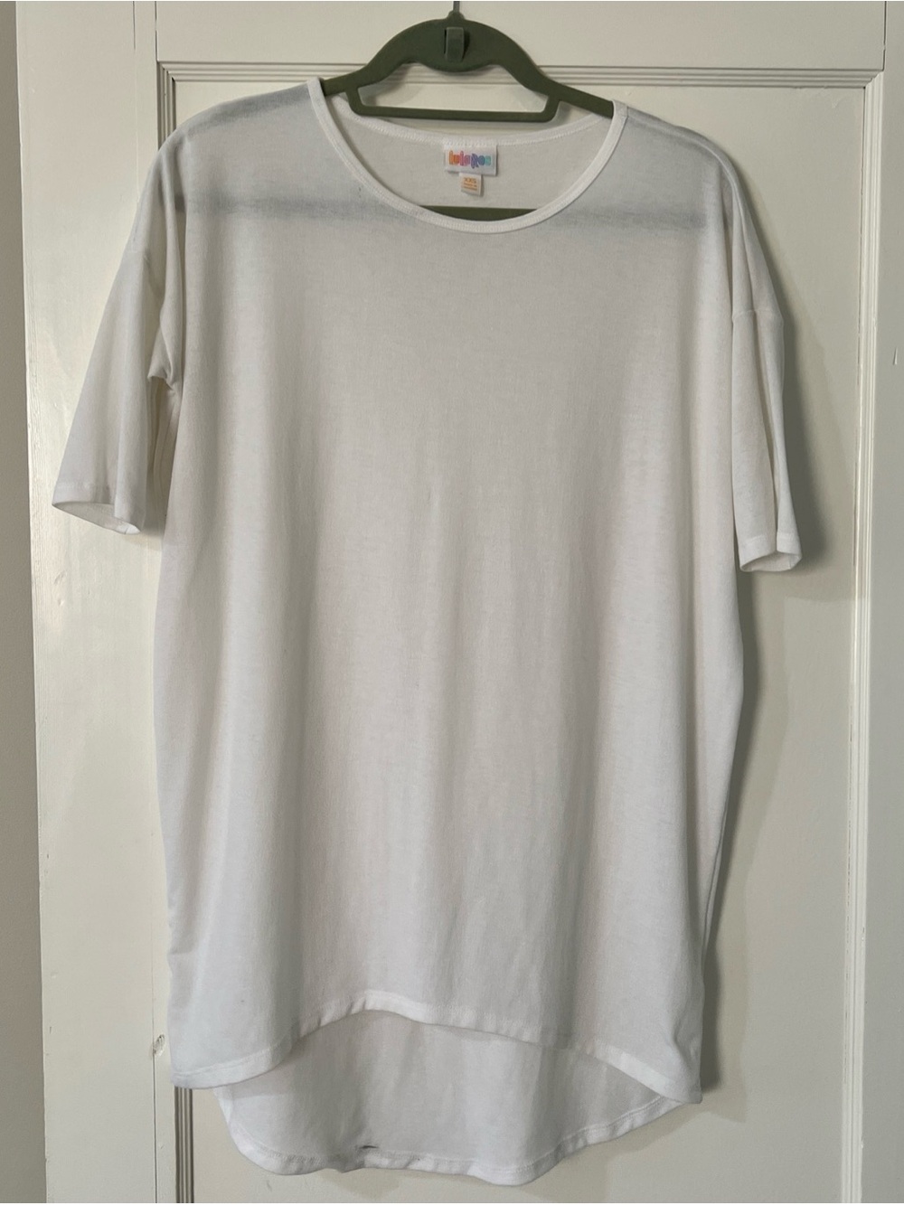 LuLaRoe White Short Sleeve Tee